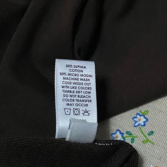 Cotton Citizen Milan Biker Short Dark Brown Small Cotton Terry Stretchy Cozy - Picture 4 of 9